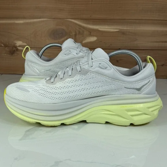 Hoka One OneBondi 8 Nimbus Cloud Luminary Green Running Shoes 1127952 Womens 12B - Picture 12 of 16